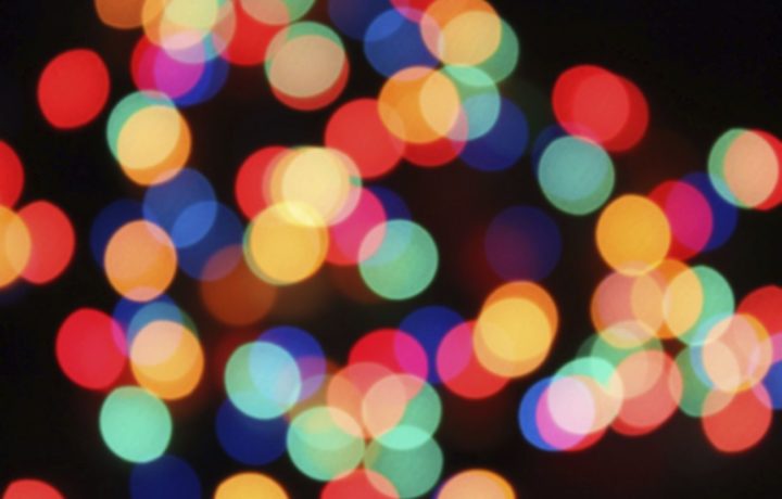 Colorful bokeh lights effect background
